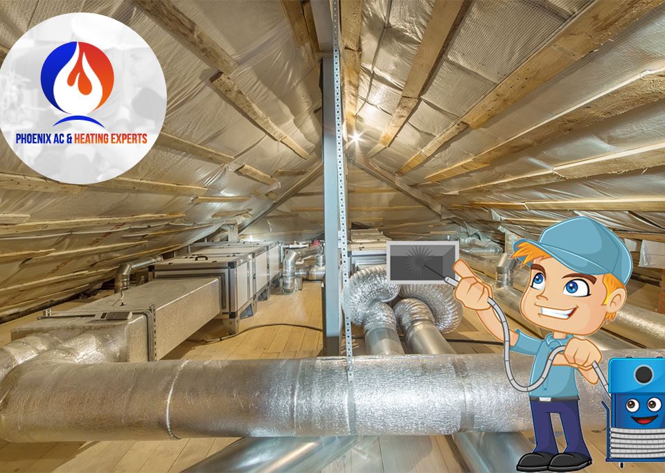 attic air duct cleaning and sealing